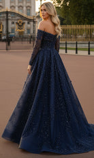 Terani Couture 261GL6659 - Off Shoulder Beaded Tulle Ballgown