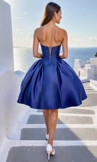 Terani Couture 261P6176 - Strapless Satin Short Cocktail Dress