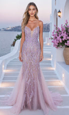 Terani Couture 261P6191 - Beaded Strapless Long Tulle Gown