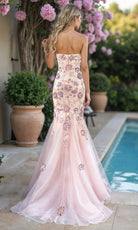 Terani Couture 261P6193 - Strapless Floral Embroidered Mermaid Dress