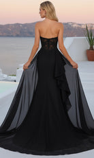 Terani Couture 261P6261 - Lace Corset Prom Dress with Overskirt