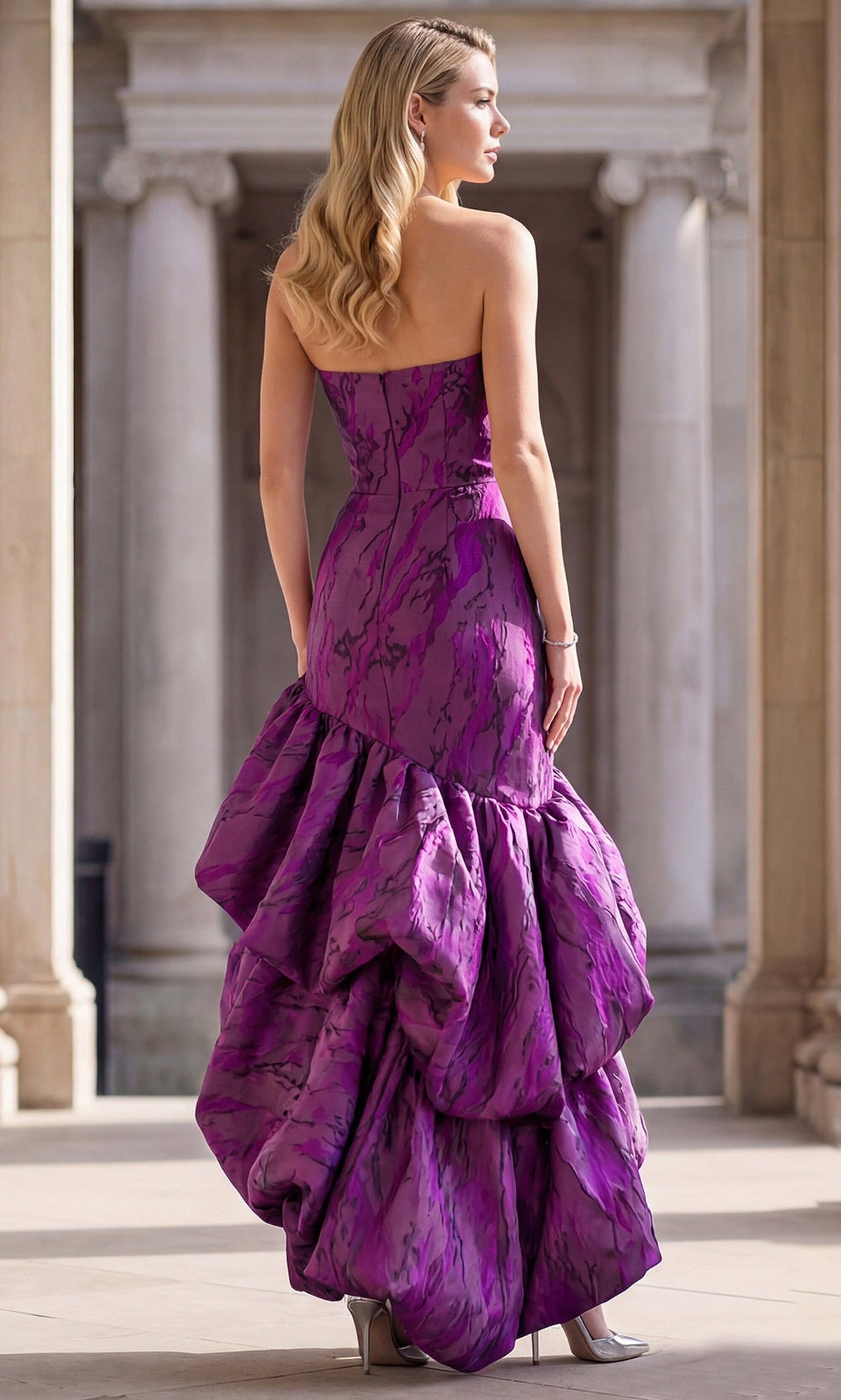 Terani Couture 262C7546 - Strapless Sculptural Mermaid Evening Gown