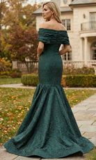 Terani Couture 262E7069 - Floral Jacquard Mermaid Evening Gown