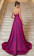 Terani Couture 262E7082 - Strapless Floral Waist Evening Gown