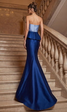 Terani Couture 262E7115 Fan Detailed Dress - Silhouette Dresses