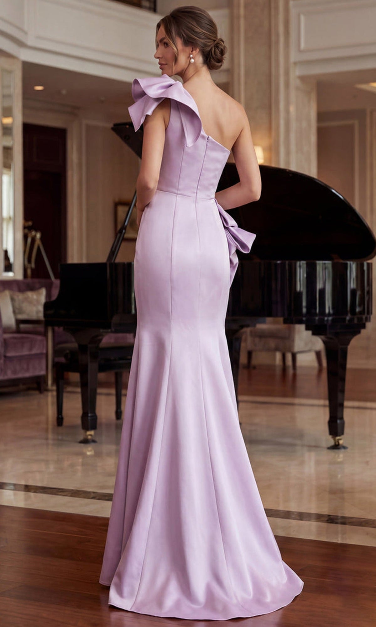 Terani Couture 262E7132 - One Shoulder Ruched Evening Gown