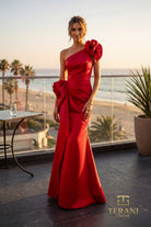 Terani Couture 262E7132 - One Shoulder Ruched Evening Gown