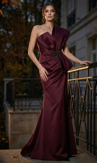 Terani Couture 262E7358 Matte Satin Dress - Silhouette Dresses
