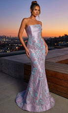 Terani Couture 262E7542 - Floral Beaded Trumpet Evening Gown - Silhouette Dresses