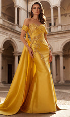 Terani Couture 262M7252 - Floral Applique Sweetheart Trumpet Gown