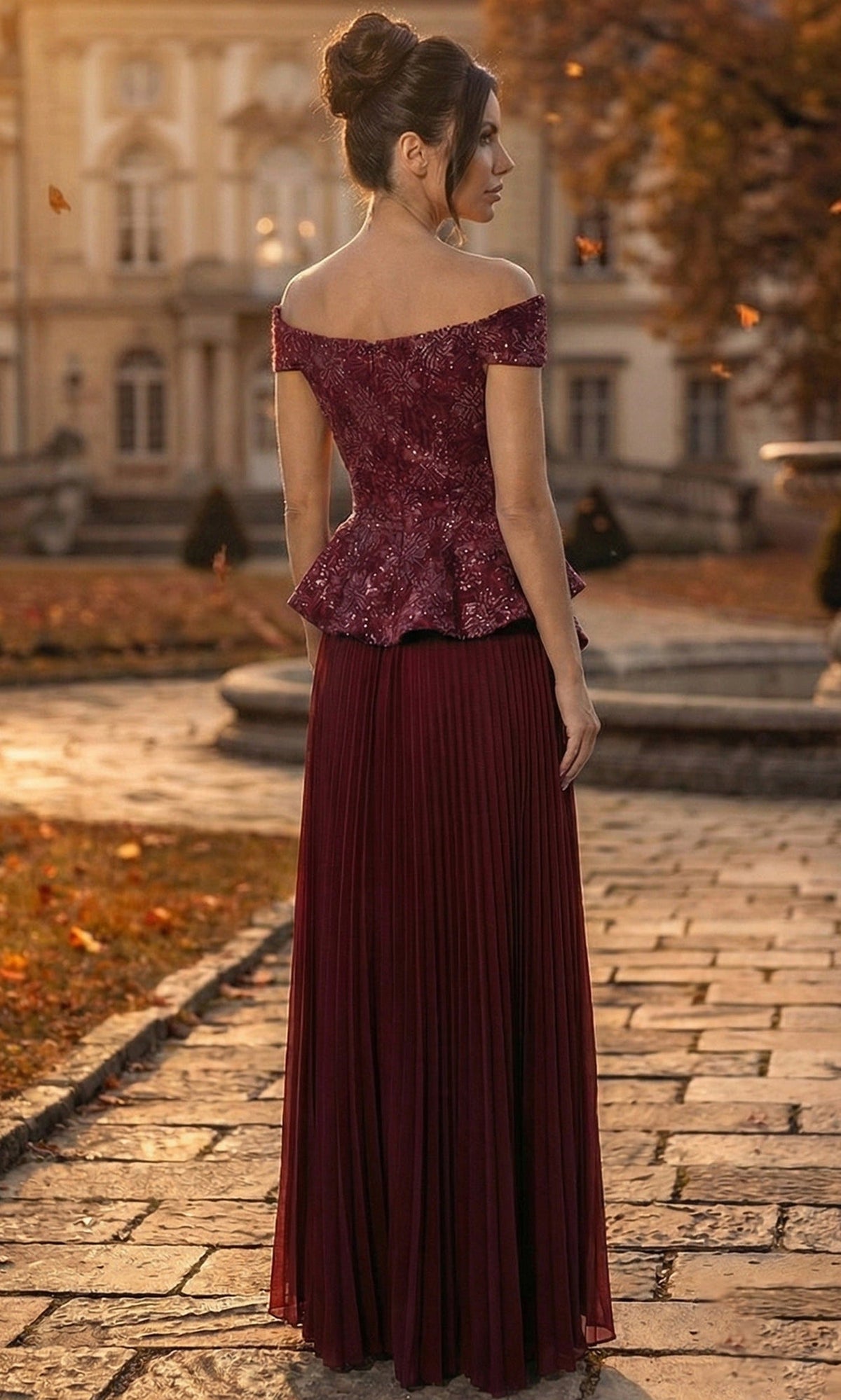 Terani Couture 262M7287 - Sequin Lace Off Shoulder Formal Gown