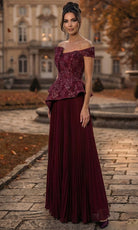 Terani Couture 262M7287 - Sequin Lace Off Shoulder Formal Gown - Silhouette Dresses