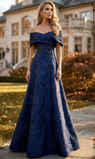 Terani Couture 262M7299 Jacquard A-line Dress