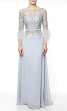Terani Couture - Bateau A-Line Formal Gown 1921M0473 - detail view