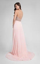 Terani Couture - Illusion Sweetheart Chiffon Gown 1712P2512 - view 8