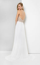 Terani Couture - Illusion Sweetheart Chiffon Gown 1712P2512 - view 4