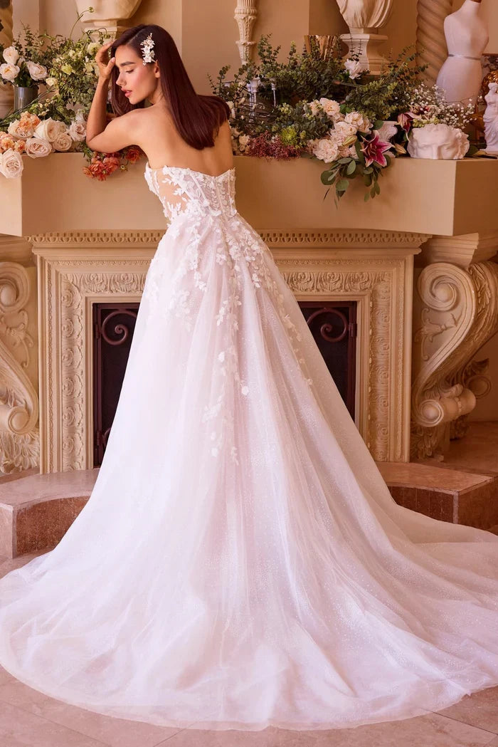 Andrea and Leo WL032 - Floral Applique A-Line Bridal Gown