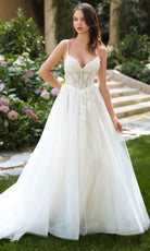 Andrea and Leo WL087 - Floral Lace Applique A-Line Bridal Gown - designer wedding dress at Silhouette Dresses
